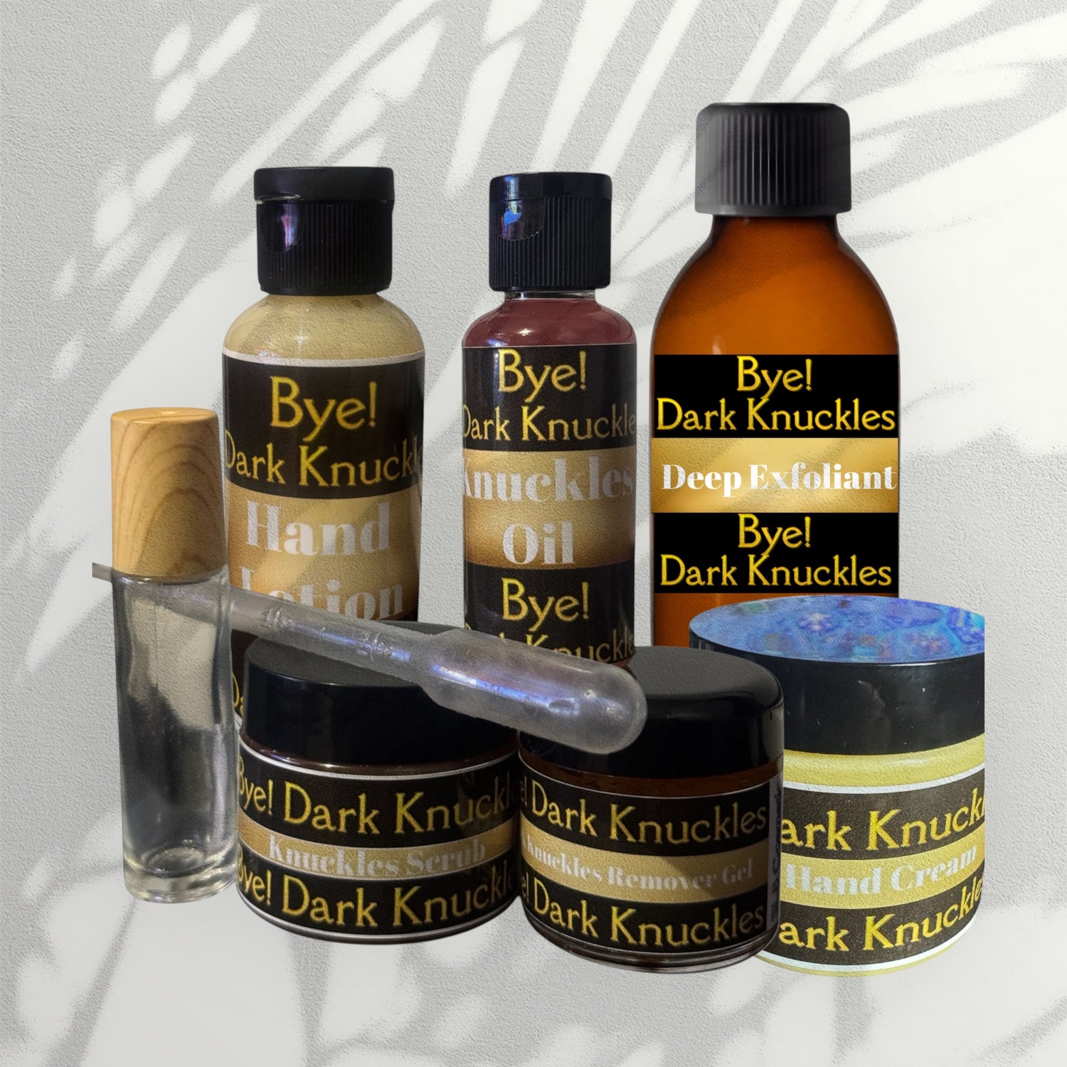 Byel dark knuckle remover products designed to lighten and hydrate skin for even tone and smooth texture