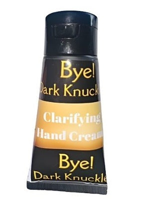SLB Market Bye! Dark Knuckle Clarifying Hand Cream for Dark Spots in a sleek tube packaging