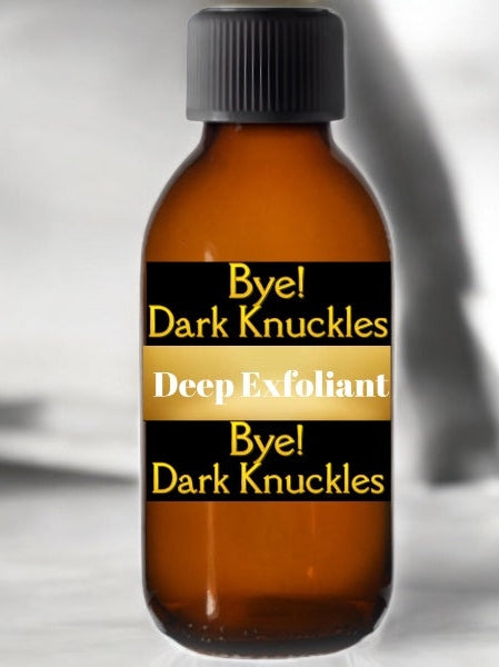 Bye! Dark Knuckles Deep Exfoliant Bottle for Smooth Skin, featuring dark foot exfoliant benefits