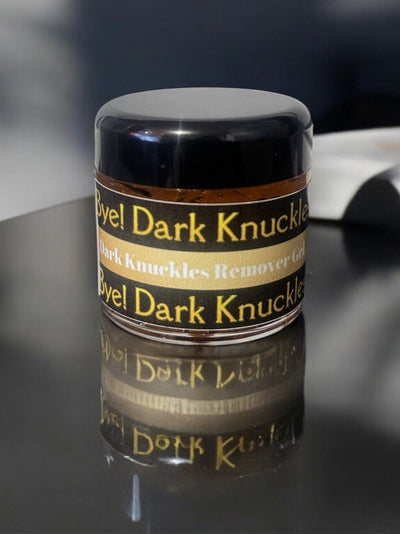 Byel Dark Knuckles Remover Gel in a dark jar designed to lighten dark knuckles effectively