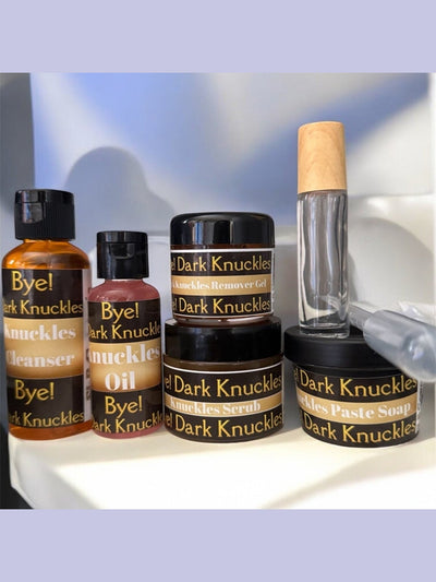 SLB Market Dark Knuckles Treatment Kit with Cleanser, Remover, Oil, Serum, and Soap for Skin Brightening