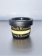 SLB Market Dark Knuckles Treatment Soap in a round black container for brightening skin