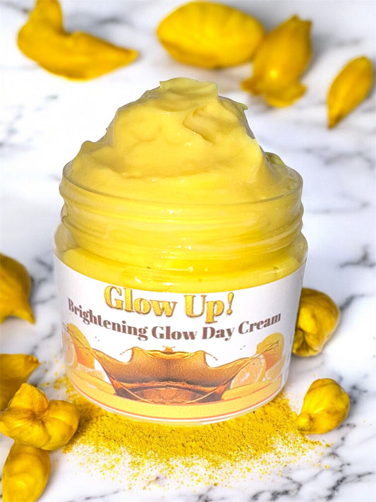 Glow Up Brightening Glow Day Cream by SLB Market for radiant skin, part of the glow essentials skincare range