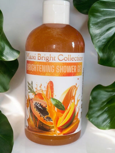 Maxi Bright Collection Brightening Shower Gel with Papaya and Herbal Extracts for Radiant Skin